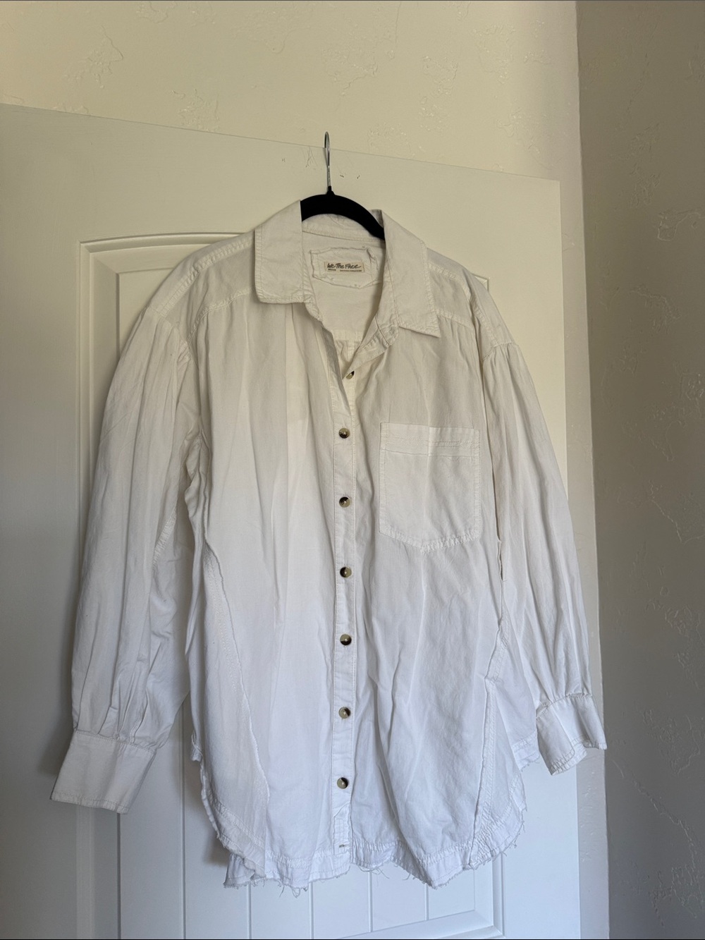 Free People white button up shirt